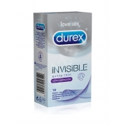 Durex Invisible Extra lube 10vnt.